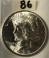 1923 Peace Silver Dollar AU