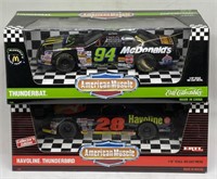 (M) 2 American Muscle 1:18 Scale Cars Thunderbat,