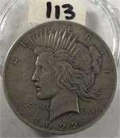 1922 Peace Silver Dollar