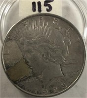 1923D Peace Silver Dollar