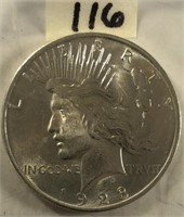 1923 Peace Silver Dollar