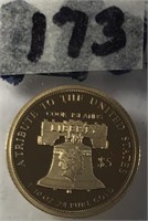 2018 Cook Island Tribute to the US $5 Gold Coin