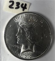 1922 Peace Silver Dollar