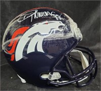 Demaryius Thomas signed Broncos helmet.