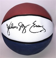 Julius Erving Signed  Basketball JSA  Auth & Bob