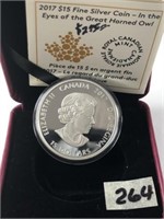 2017 Royal Canadain Mint $15 Fine Silver Coin