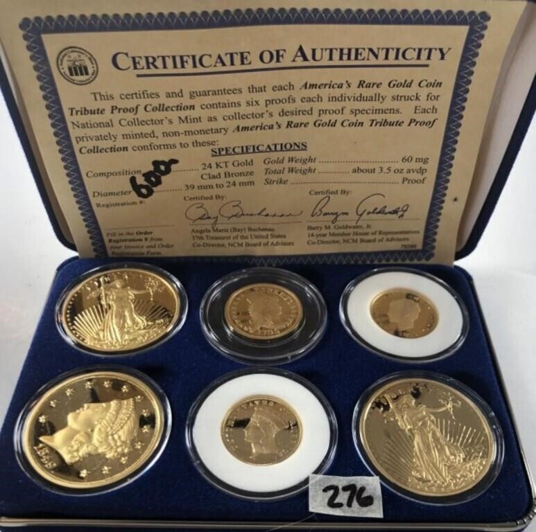 Americas Rare Gold Coin Tribute Proof Collection 6