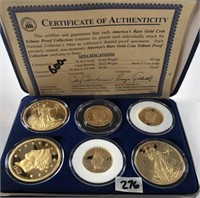 Americas Rare Gold Coin Tribute Proof Collection 6