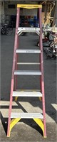 (J) 6’ Werner Fiberglass Ladder