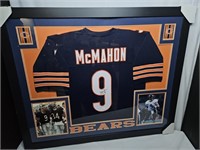 Jim McMahon Signed Framed Jersey JSA Certified