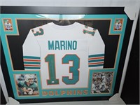Dan Marino Signed Framed Jersey 36x44 Certified
