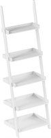 $121  Lavish Home 5-Tier Ladder Bookshelf (White)