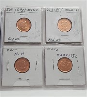 2011 & 2012 Canada Cents Magnetic & Non Magnetic