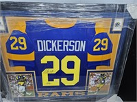 Eric Dickerson Signed Framed Jersey JSA Certified