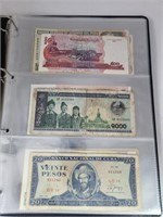 International Banknote Collection in Album