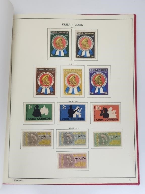 Cuba Rare Stamp Collection in Album 1963-69