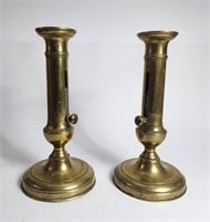 Solid Brass Adjustable Candle Stick Holders