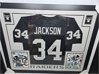 Bo Jackson Signed Framed Jersey Beckett Certified