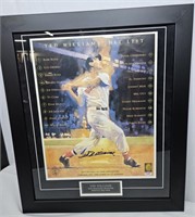 Ted Williams  Signed Framed Print PSA Certified