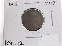 US 1909 VDB Lincoln Penny