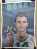Bob Cousy Signed Poster Sports Integrity