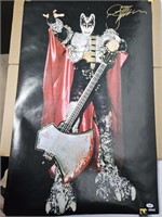 Gene Simmons Signed Poster 22x34 PSA Certified