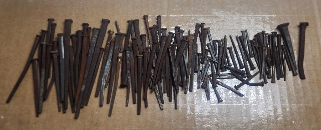 Hand Forged Square Nails Antique