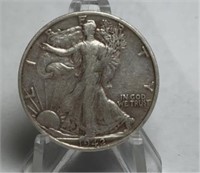 1942 S Silver Walking Liberty 1/2 Dollar Coin