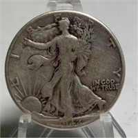 1942 Silver Walking Liberty 1/2 Dollar Coin