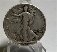 1942 Silver Walking Liberty 1/2 Dollar coin