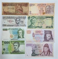 30 International Banknotes