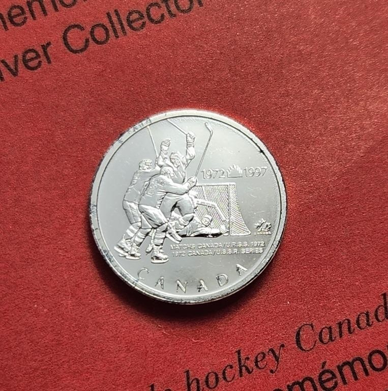 1997-1972 Hockey Russia vs Canada Sterling Silver
