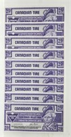 Canadian Tire 25c Coupons Lot of 10