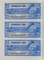 Canadian Tire $1 Coupons Consecs UNC