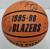 1995-96 Portland Trailblazers Signed Basketball
