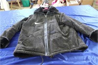 Vintage Basic Edition Suede Fur Lined Coat L