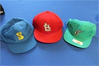 Lot of 3 Baseball Caps (Vintage Mariners)