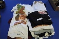 Large Lot of Home Made Printed T-Shirts