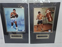 Joe Frazier, Floyd Patterson  Signed Matted