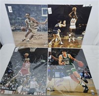 NBA Signed Posters- Sam Jones (JSA), Elvis Hayes,