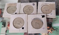 (5) Kennedy Half Dollars - 1967 & (4) 1968Ds
