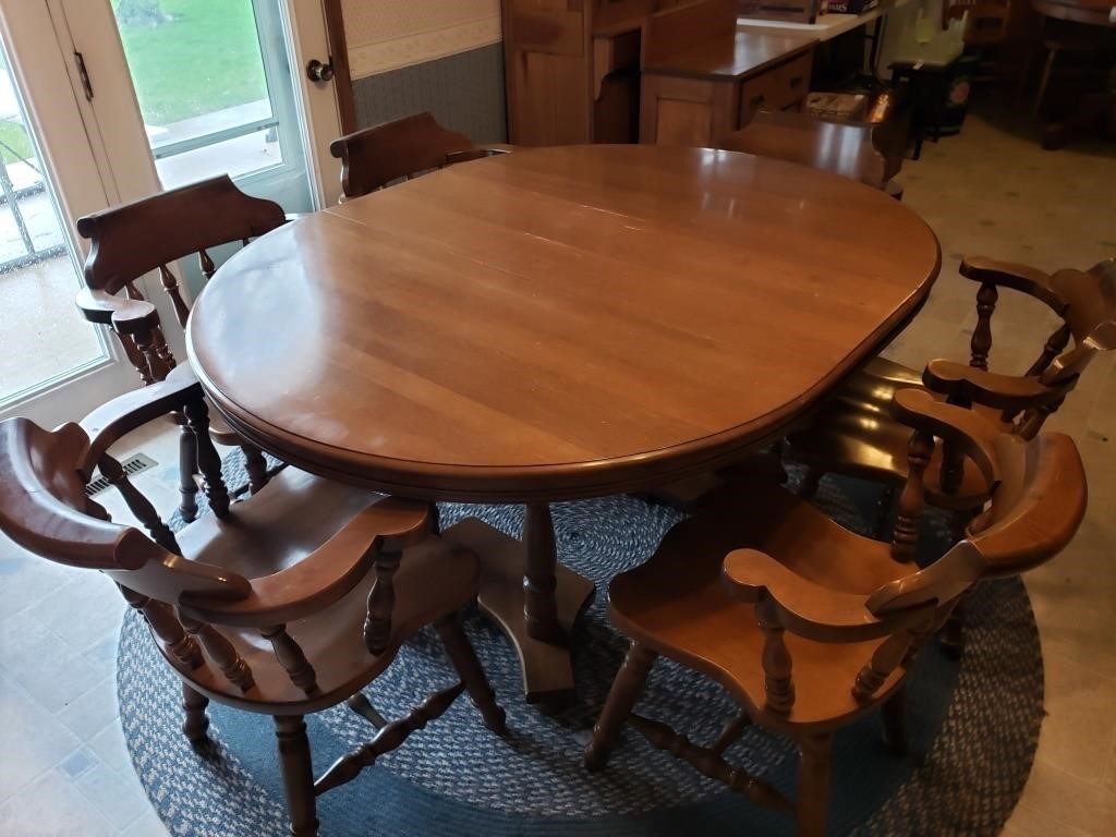 Provincetown Maple Dining Table & (6) Chairs