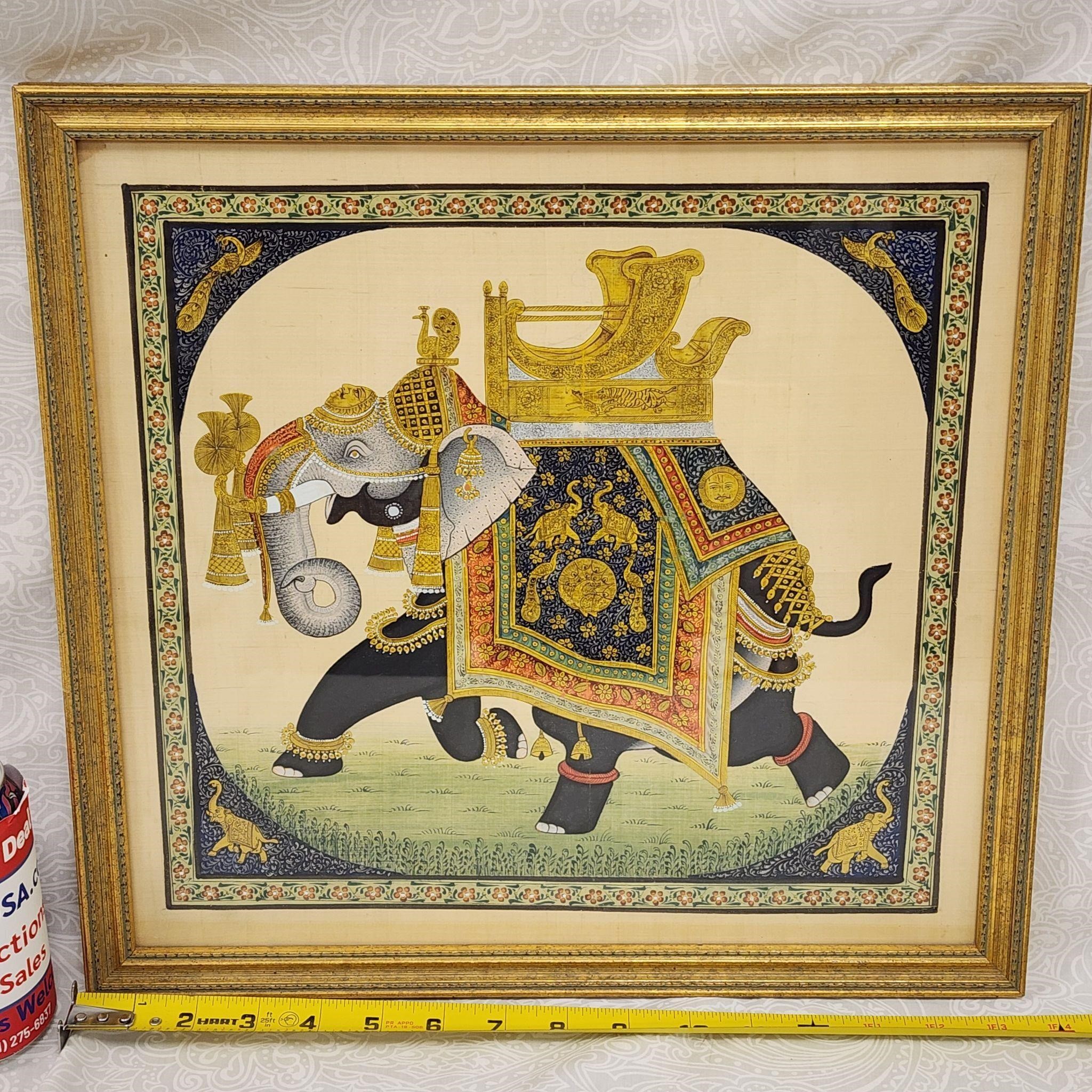 Original Handpainted Hindu Elephant Artwork