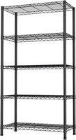 $90  SINGAYE 5-Shelf  Steel  Black (36x14x72)