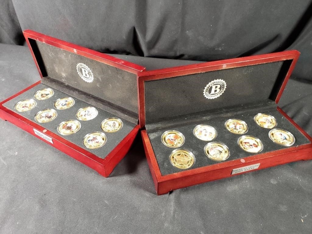 24k Gold-Plated John Wayne Coin Sets