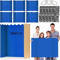 10 Pack Trifold Board (Blue  28x40 Inch)