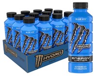 Monster Energy Hydro  Blue Ice  20oz  12 Pack