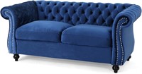 Chesterfield Sofa  Navy Blue