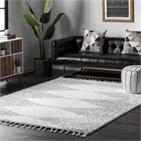 nuLOOM Moroccan Rug - 9x12  8'10x12' White