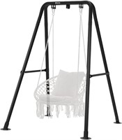 $99  Steel Hammock Chair Stand  Multi-Use (Black)